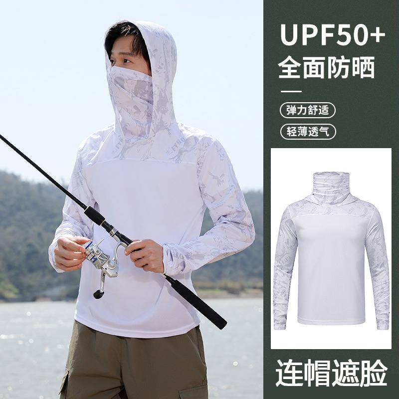 Fishing Shirt Hooded Men Sunsc - Fishing Shirt Uv Protection recension och pris