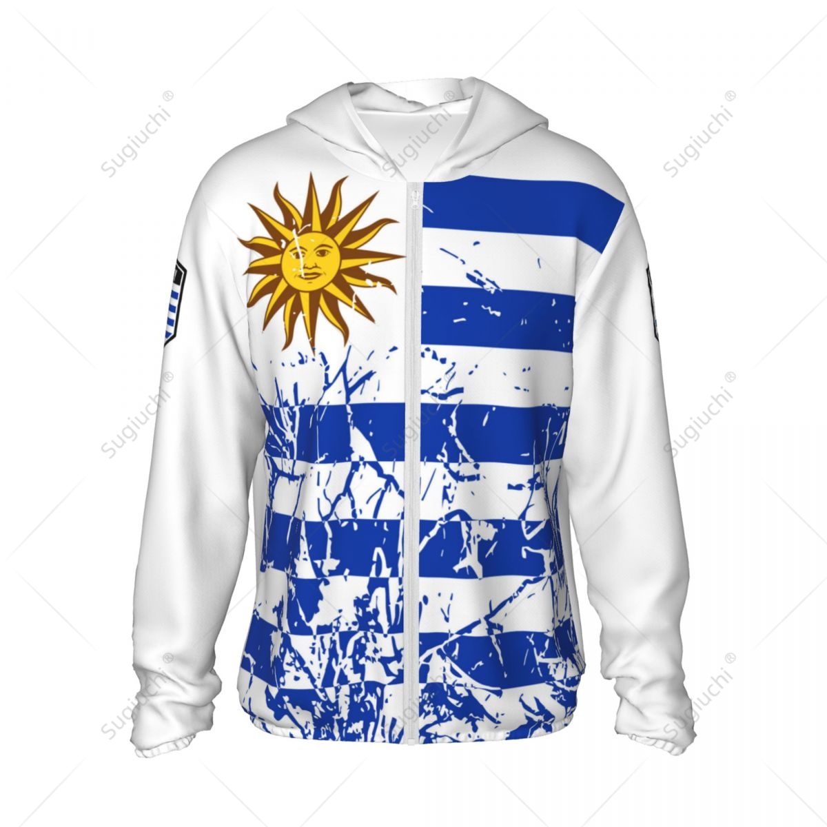 Uruguay Flag Sun Protection Ho - Fishing Hoodie recension och pris