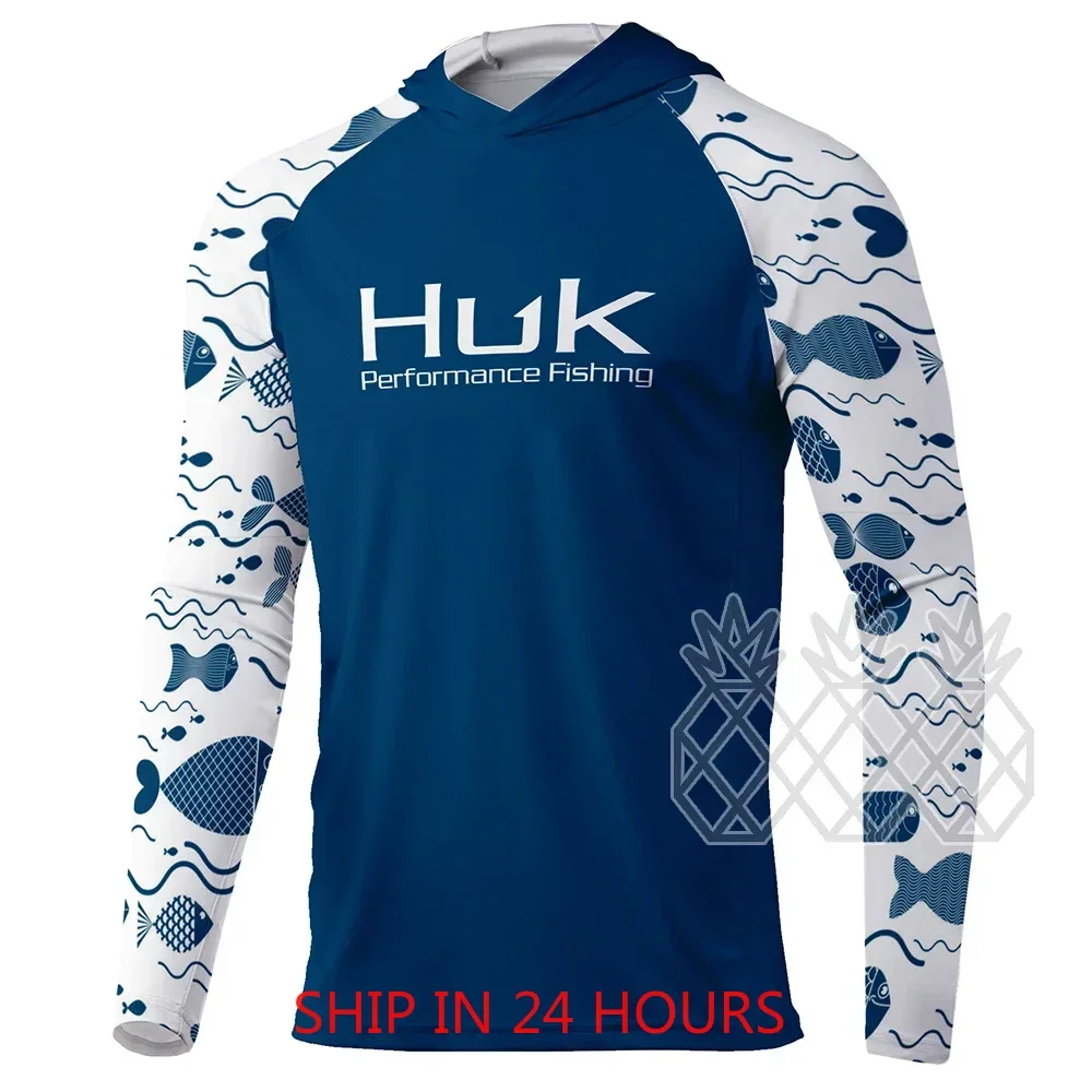 HUK Fishing Hoodie Shirts Men  - Fishing Shirt Uv Protection recension och pris