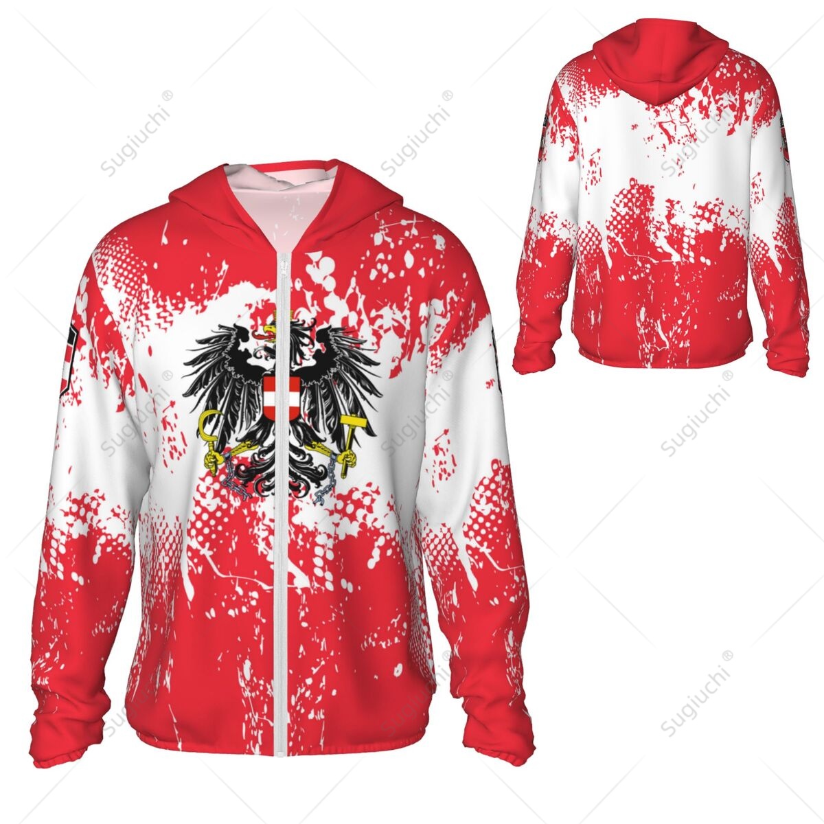 Austria Flag Sun Protection Ho - Fishing Hoodie recension och pris