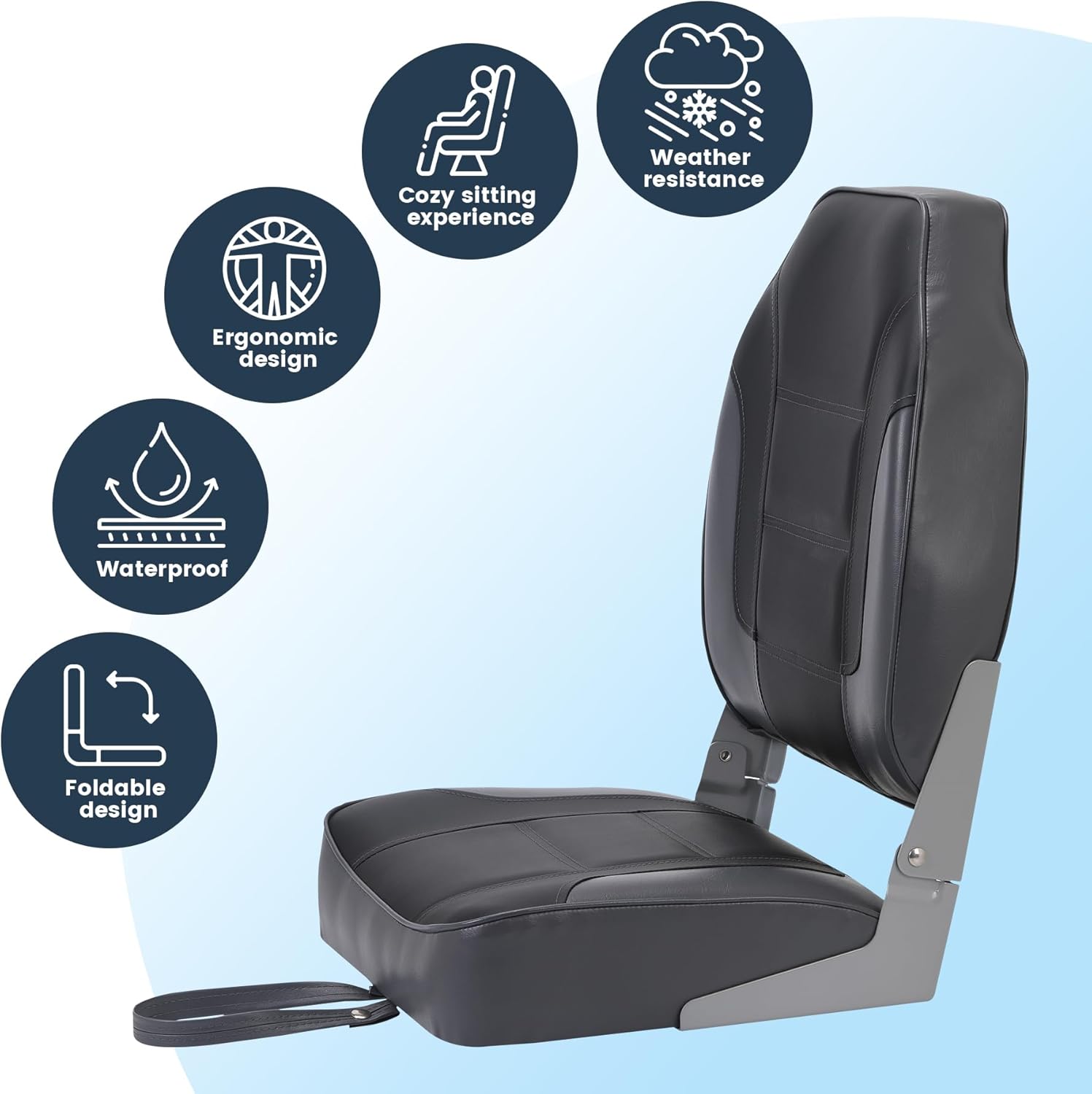 2 Pack Folding Boat Seats, Hig - Fishing Backpack recension och pris