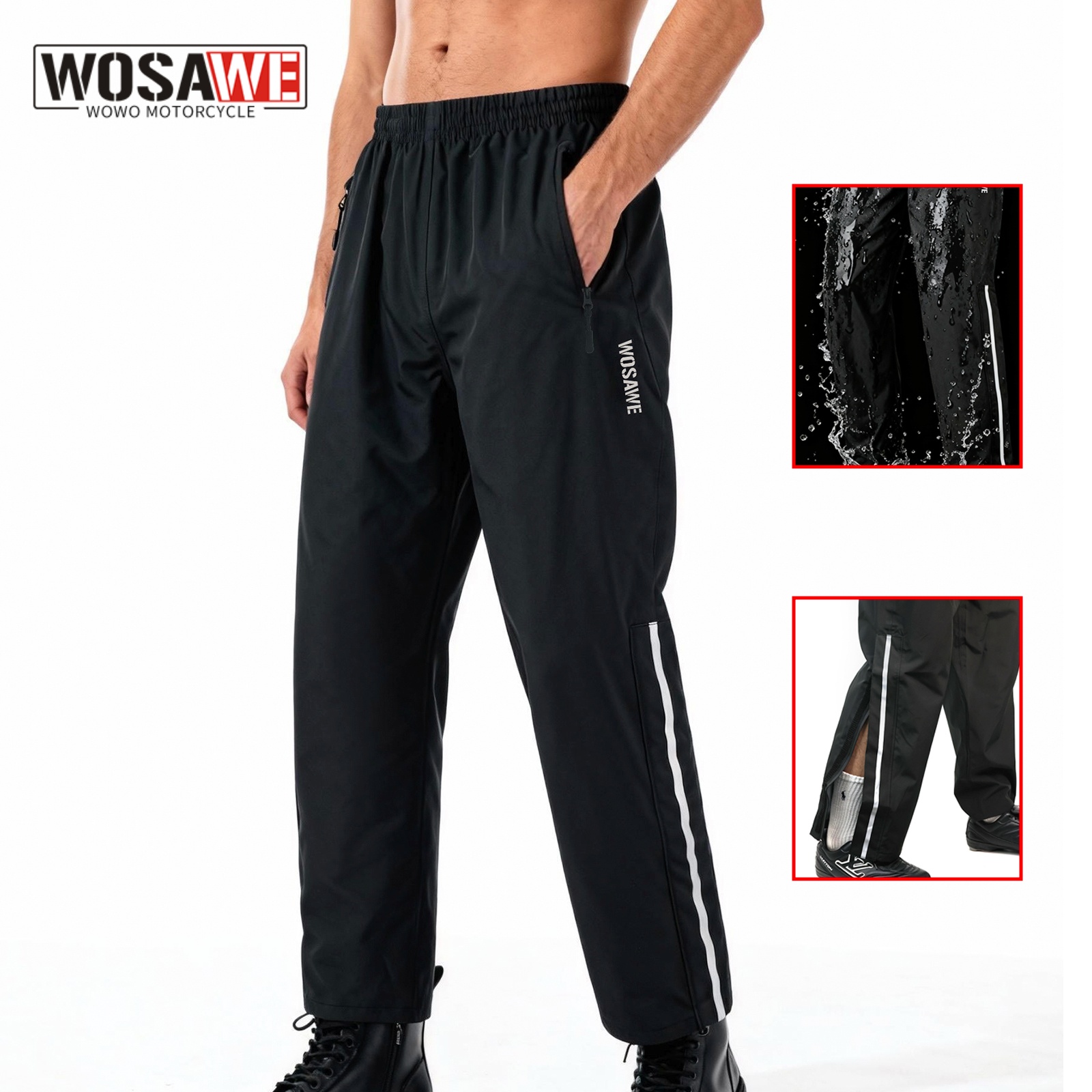 WOSAWE Motorcycle Motorbike Ra - Fishing Rain Suit recension och pris