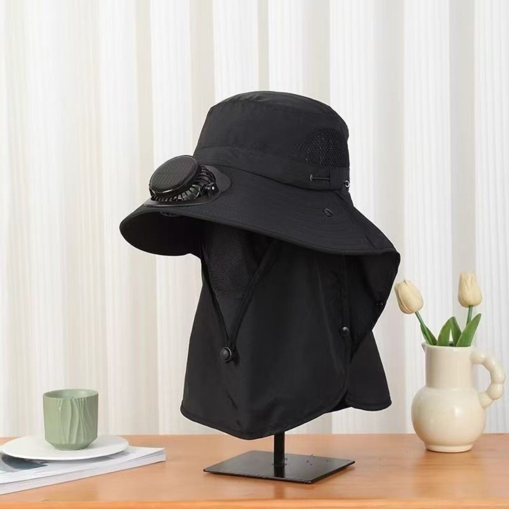 Portable Solar Rechargeable Fa - Fishing Hat recension och pris